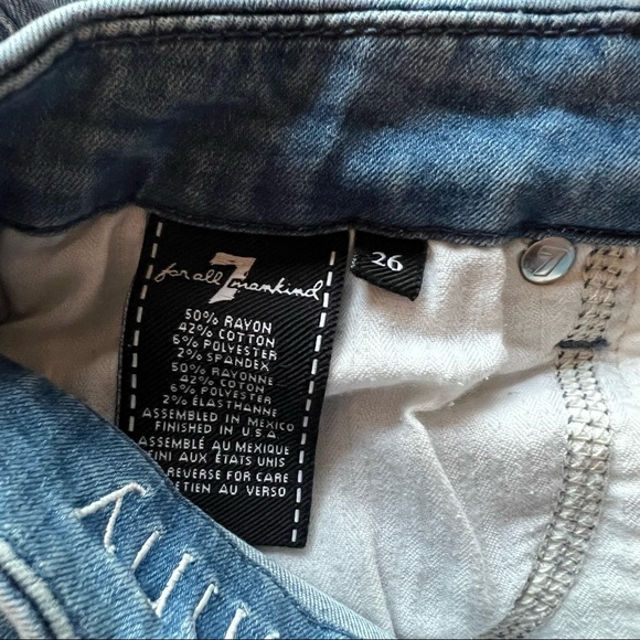 •SOLD•7 For All Mankind Skinny Jeans Size 26 - Picture 10 of 10